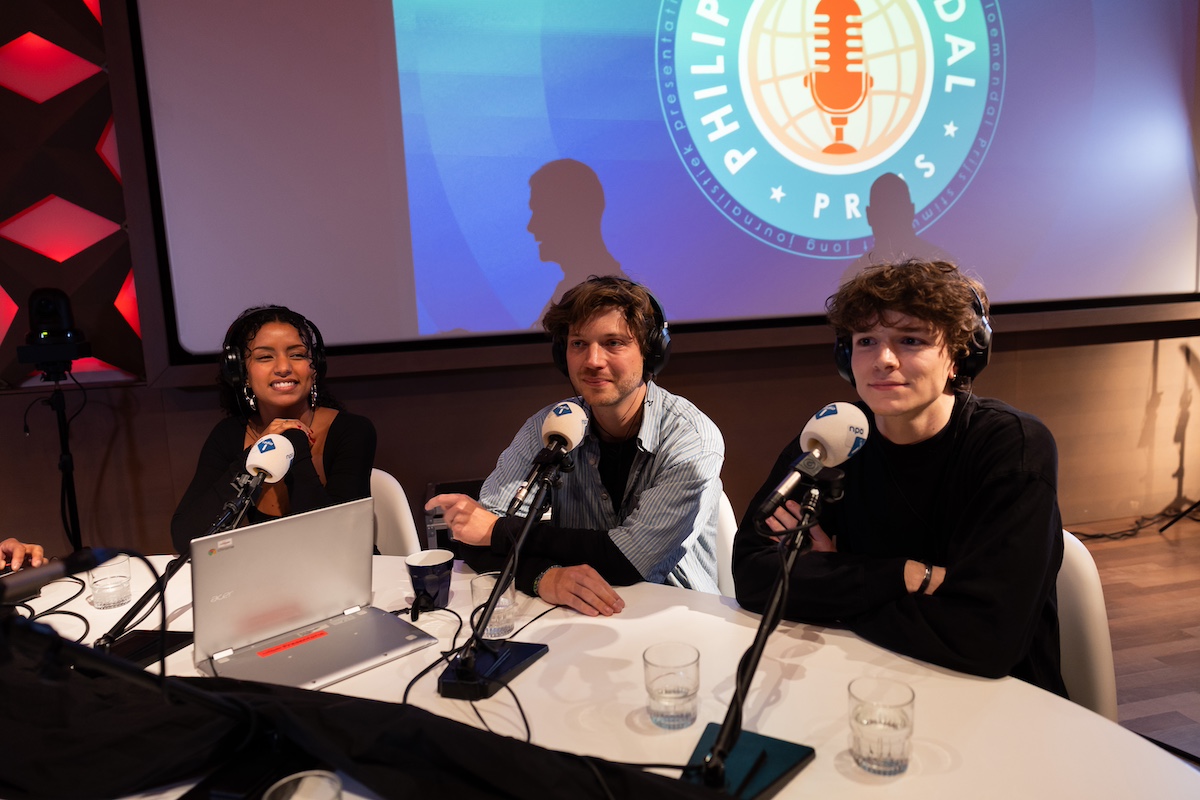 V.l.n.r.: Chaira Koops, Jan van Poppel en Gijs Sanders